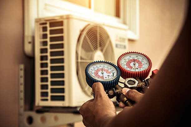 Professional Heat Pump Repair technician working in Monticello, LA